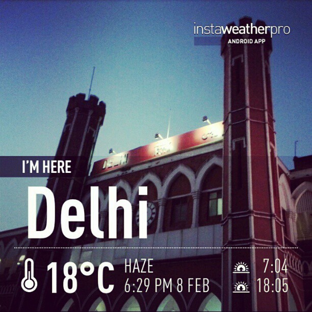 Delhi weather is awesome today