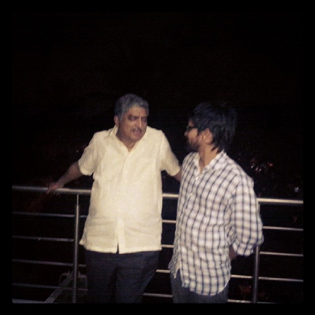 Got chance to meet him. Cant belive this happened outside Infosys, where he was our CEO for a long time.