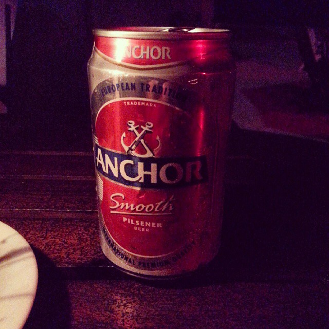 Anchor Smooth Pilsener Beer. Its okay. Its light