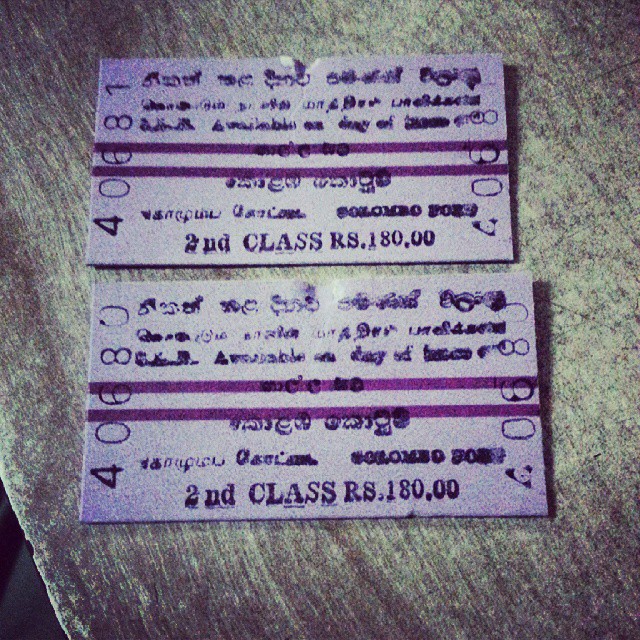 I really like Srilankan Railways. It's like good old days. Come to the station and buy tickets. Not to be worried about the seats. Just second class is more than enough.