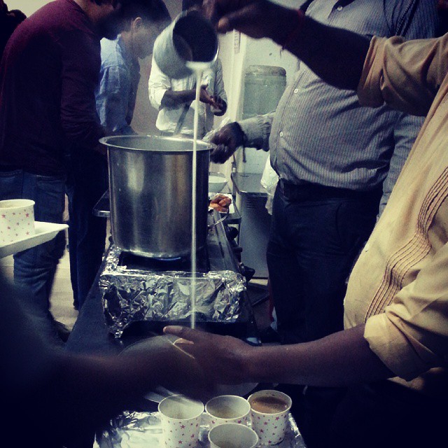 Filter coffee at
