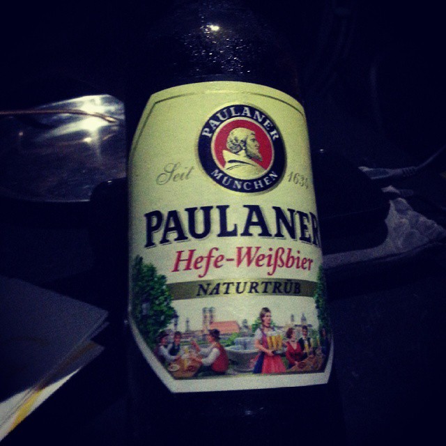 Paulaner Hefe-Weizen its good. ♥♥♥♥♥♥♥