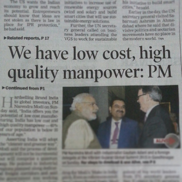 Yes before you sell us off, we have high cost & low quality politicians, what do we do about them?