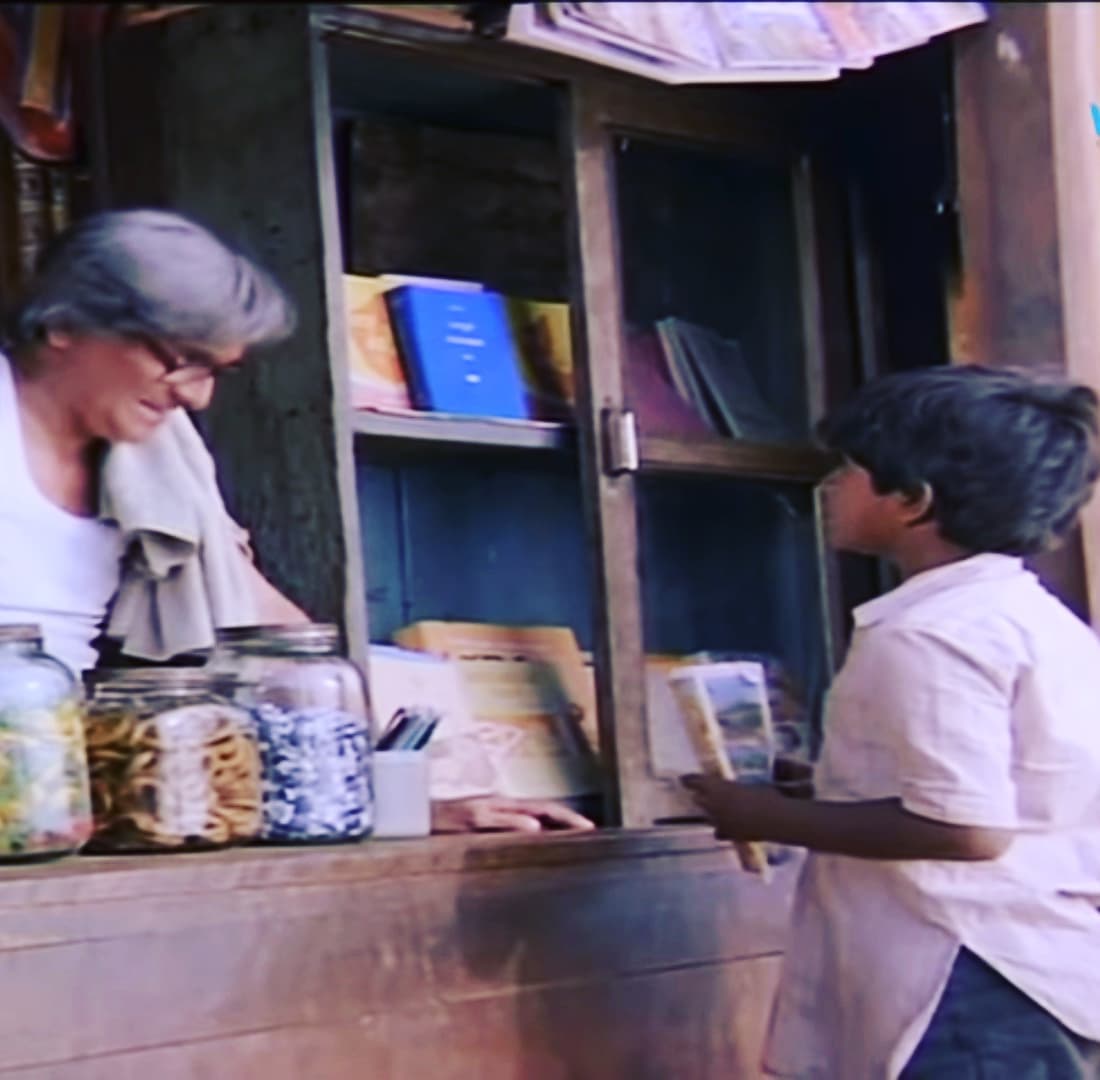 Scene from one of my favorite film of #puneethrajkumar - Bettada Hoo. Whole movie is about this kid who wants to buy this book Ramayana by #kuvempuToday both of them aren't around.